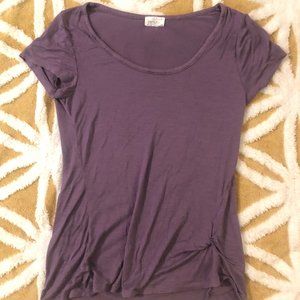 Glitz Women's Purple Soft Knotted Shirt Sz. L